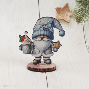 China Imports Wooden Christmas Gnome Tabletop Centerpieces for Xmas Party Decoration
