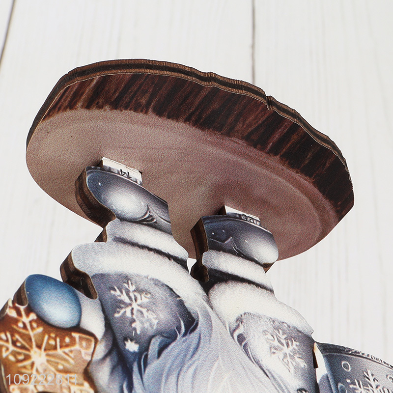 China Imports Wooden Christmas Gnome Tabletop Centerpieces for Xmas Party Decoration