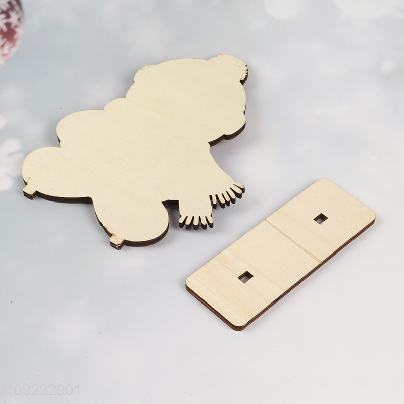 New Arrival Christmas Wooden Table Centerpieces Gingerbread Man Wooden Table Sign