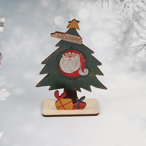 New Arrival Wooden Christmas Table Centerpieces Wooden Christmas Tabletop Ornaments