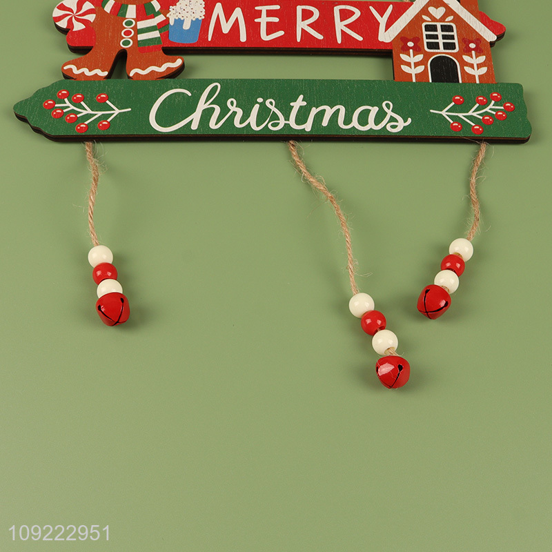 Good Quality Wooden Christmas Hanging Ornaments for Christmas Tree Door Decor