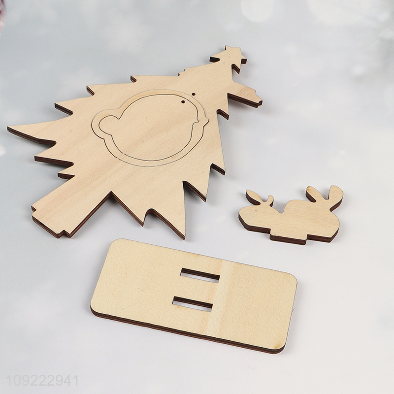 New Arrival Wooden Christmas Table Centerpieces Wooden Christmas Tabletop Ornaments