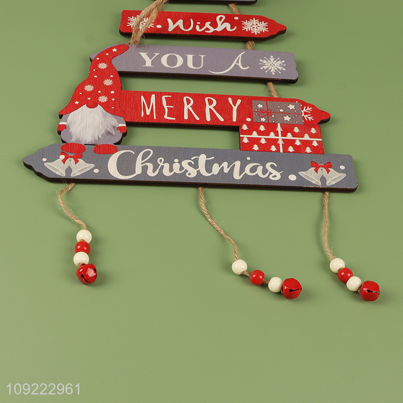 Hot Selling Wooden Christmas Hanging Ornaments for Christmas Tree Window Decor
