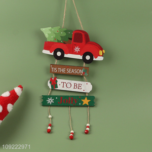 Wholesale Wooden Christmas Hanging Ornaments for Christmas Tree Indoor Outdoor Decor