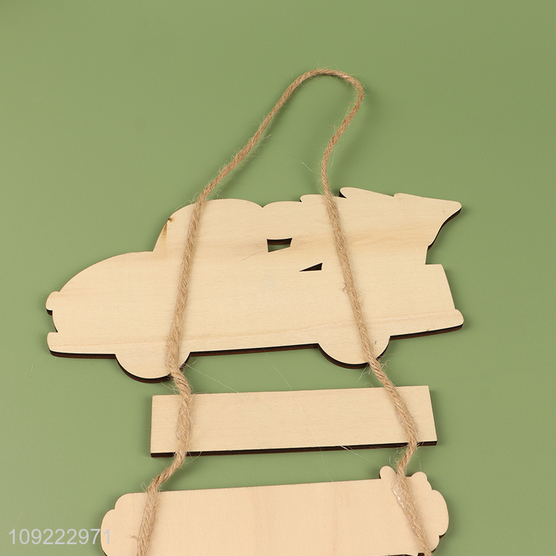 Wholesale Wooden Christmas Hanging Ornaments for Christmas Tree Indoor Outdoor Decor