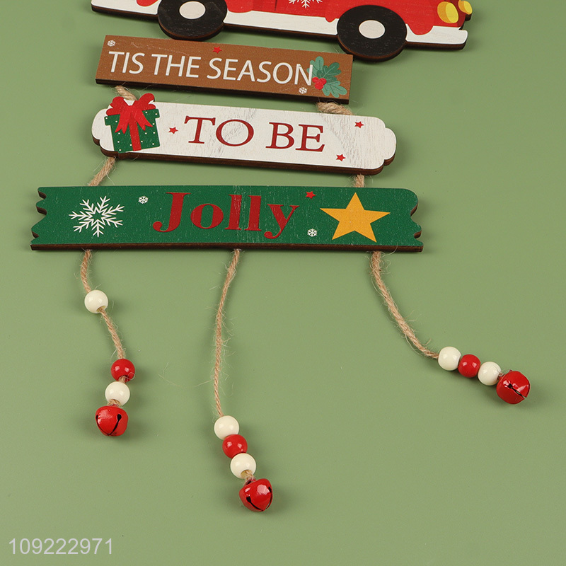 Wholesale Wooden Christmas Hanging Ornaments for Christmas Tree Indoor Outdoor Decor