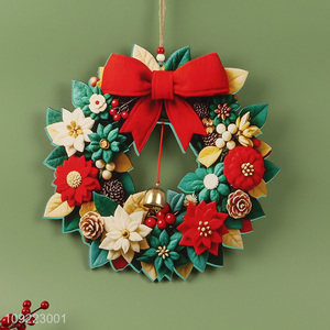 High Quality Wooden Christmas Wreath Christmas Tree Door Hanging Ornaments