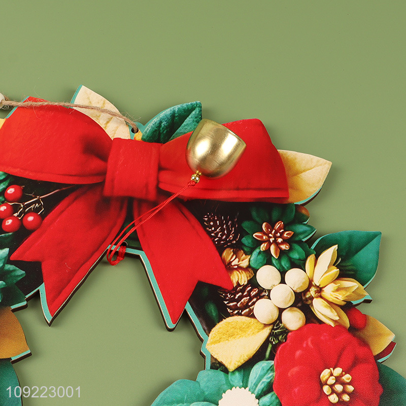 High Quality Wooden Christmas Wreath Christmas Tree Door Hanging Ornaments