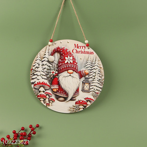 Wholesale Wooden Christmas Door Sign Christmas Tree Wooden Hanging Decorations
