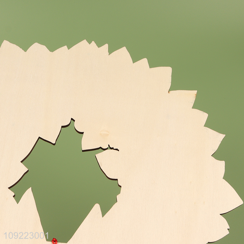 High Quality Wooden Christmas Wreath Christmas Tree Door Hanging Ornaments