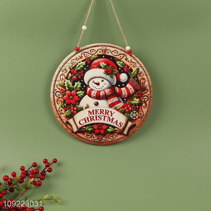 New Arrival Wooden Christmas Door Sign Hanging Ornaments for Home Decoration