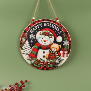 Good Quality Wooden Christmas Door Sign Xmas Hanging Sign for Christmas Party