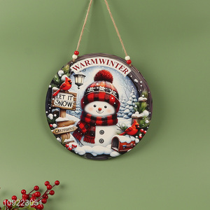 Hot Selling Wooden Christmas Door Sign Christmas Tree Wooden Hanging Ornaments