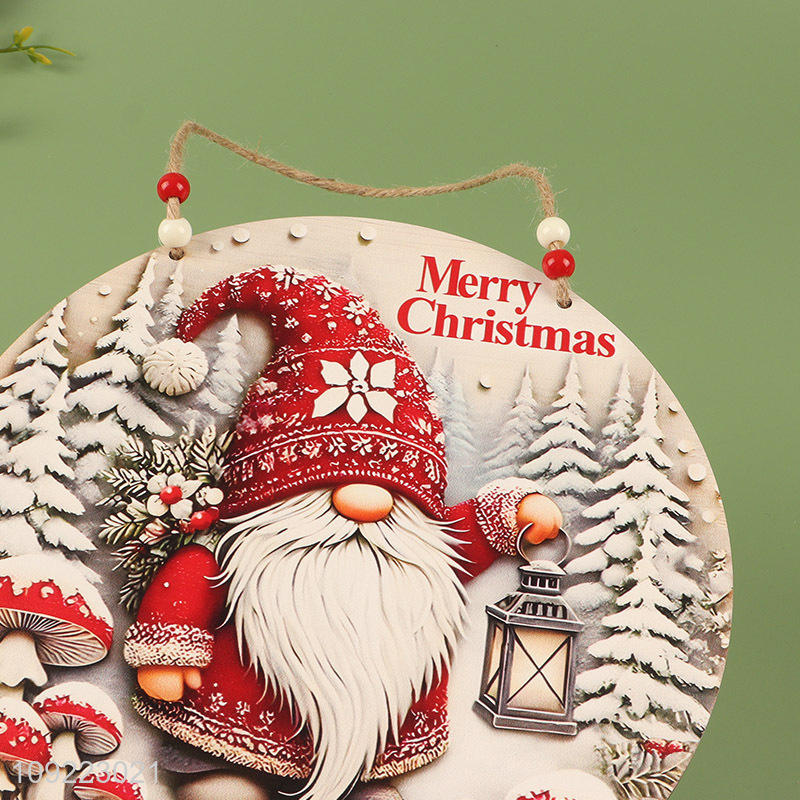 Wholesale Wooden Christmas Door Sign Christmas Tree Wooden Hanging Decorations