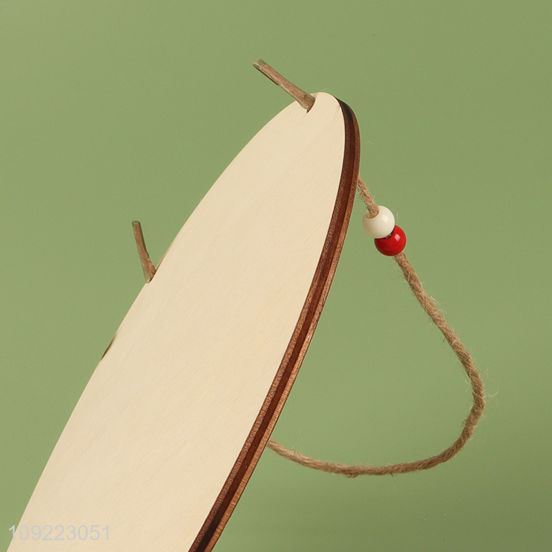 Hot Selling Wooden Christmas Door Sign Christmas Tree Wooden Hanging Ornaments