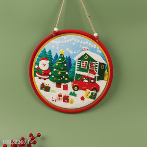 New Product Wooden Christmas Door Sign Hanging Ornaments for Wall Decoration