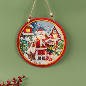 Factory Wholesale Wooden Christmas Door Sign Christmas Tree Wooden Hanging Decorations