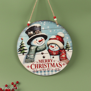 Online Wholesale Wooden Christmas Door Sign Hanging Ornaments for Porch Decoration