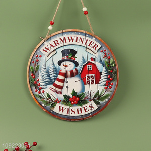 High Quality Wooden Christmas Door Sign Christmas Tree Wooden Hanging Ornaments