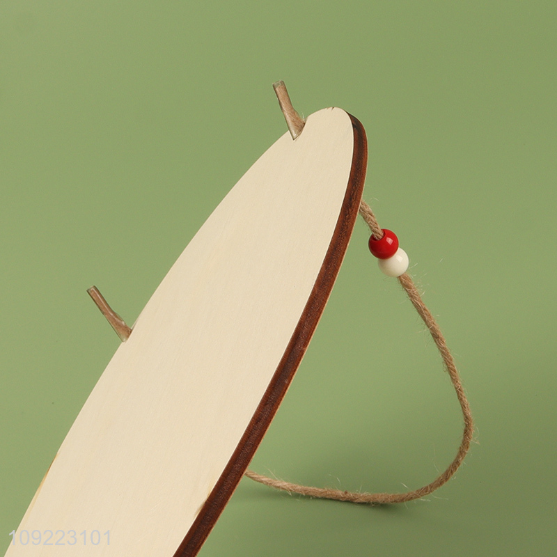 Factory Supply Wooden Christmas Door Sign Christmas Tree Wooden Hanging Decorations