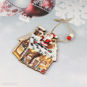 Good Quality Christmas House Wooden Decorations Christmas Tree Hanging Ornaments