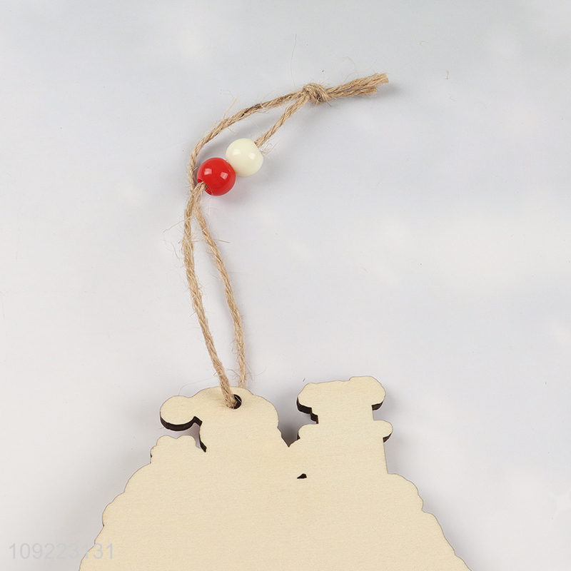 Good Quality Christmas House Wooden Decorations Christmas Tree Hanging Ornaments