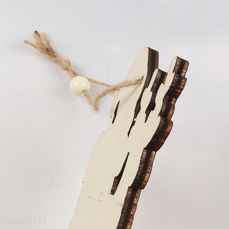 Factory Price Wooden Christmas Tree Ornaments for Xmas Holiday Party Decoration