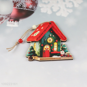New Product Christmas House Wooden Decorations Christmas Tree Hanging Decorations