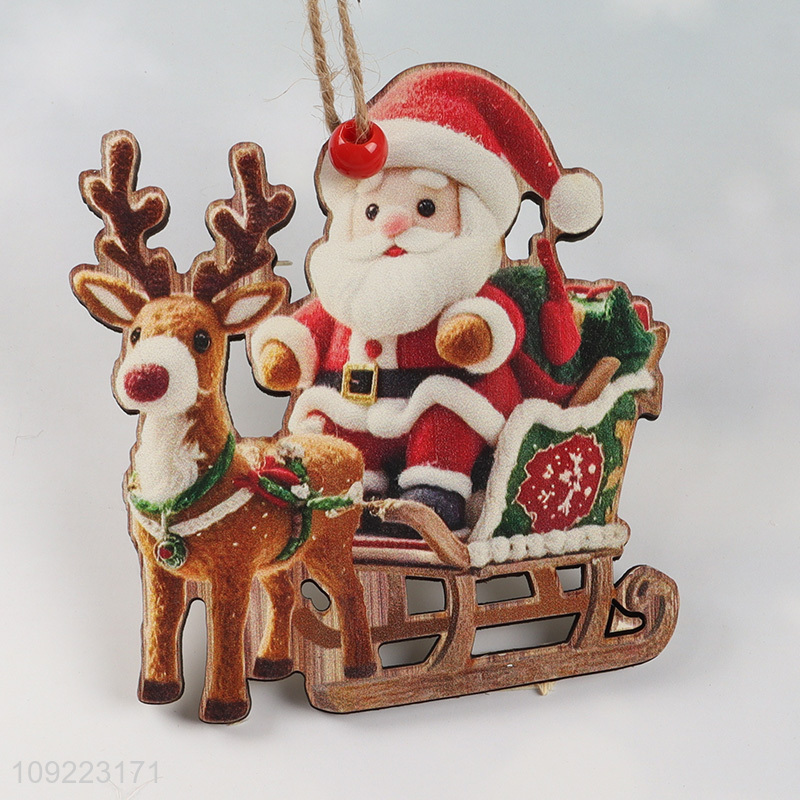 Factory Price Wooden Christmas Tree Ornaments for Xmas Holiday Party Decoration