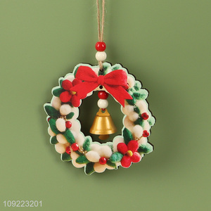 Online Wholesale Wooden Christmas Wreath Hanging Ornaments for Door Decoration