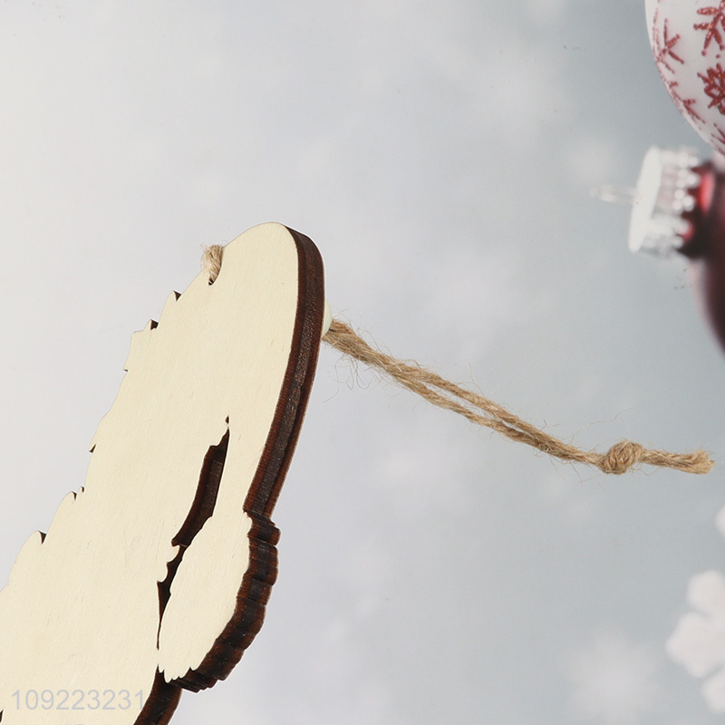 Hot Selling Wooden Christmas Tree Hanging Decorations Christmas Tree Hanging Ornaments