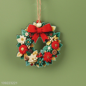 Good Quality Wooden Christmas Wreath for Front Door Winter Holiday Decoration