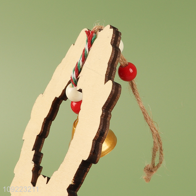 New Arrival Wooden Christmas Wreath Christmas Tree Door Hanging Ornaments