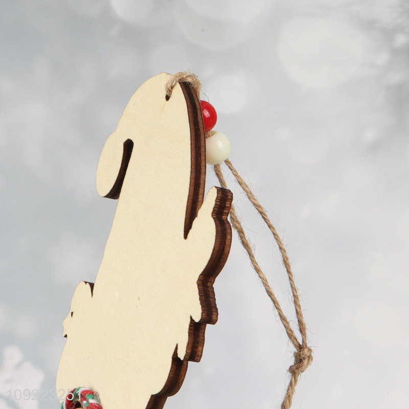 New Product Wooden Christmas Tree Hanging Ornaments for Holiday Party Decoration