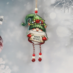 Factory Supply Wooden Christmas Tree Ornaments Wooden Xmas Tree Hanging Decorations