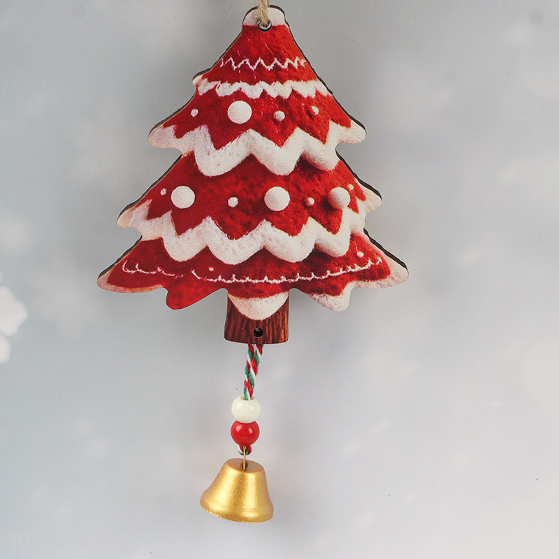 Hot Selling Wooden Christmas Tree Hanging Ornaments for Holiday Party Decoration