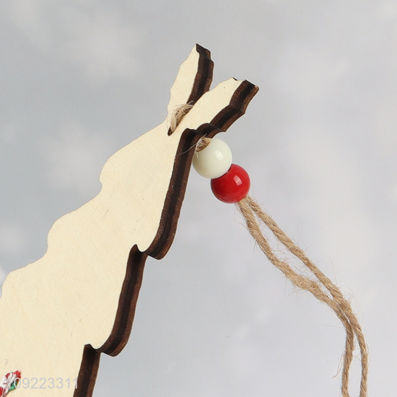 Good Quality Christmas Wooden Hanging Ornaments Christmas Tree Hanging Decorations