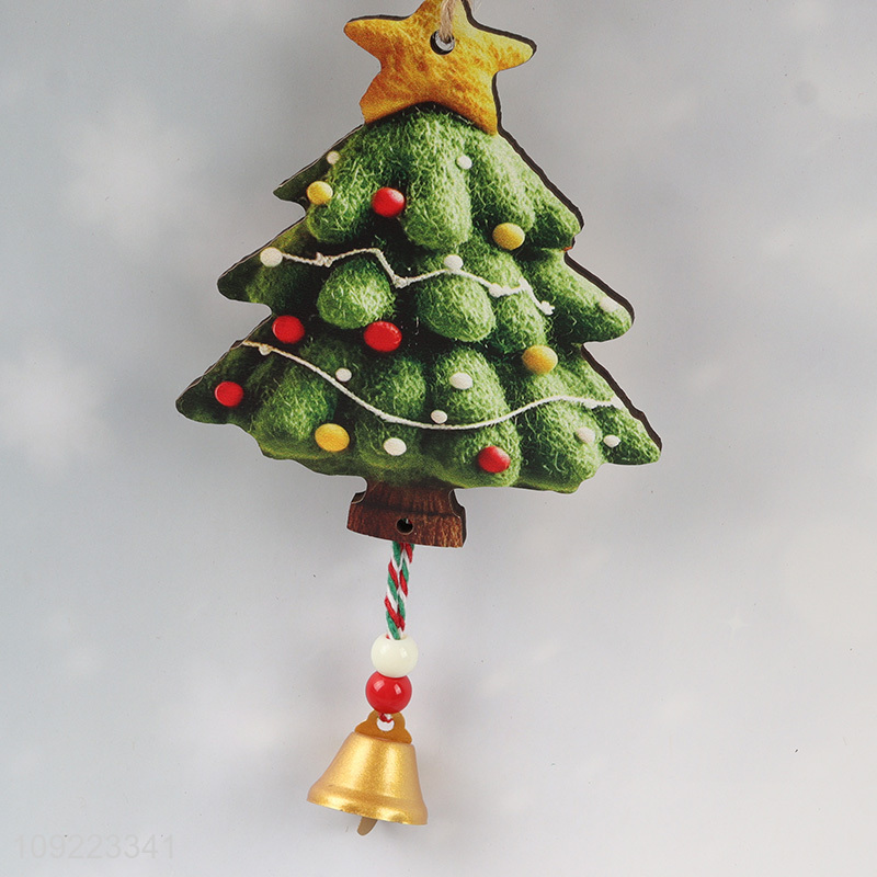 New Product Wooden Christmas Tree Hanging Ornaments Xmas Holiday Hanging Ornaments