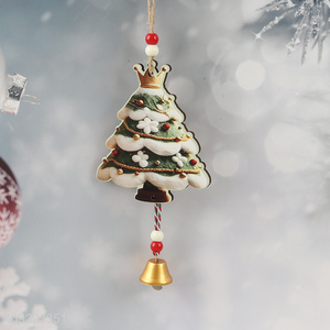 Factory Price Wooden Christmas Tree Ornaments Wooden Xmas Tree Hanging Decorations