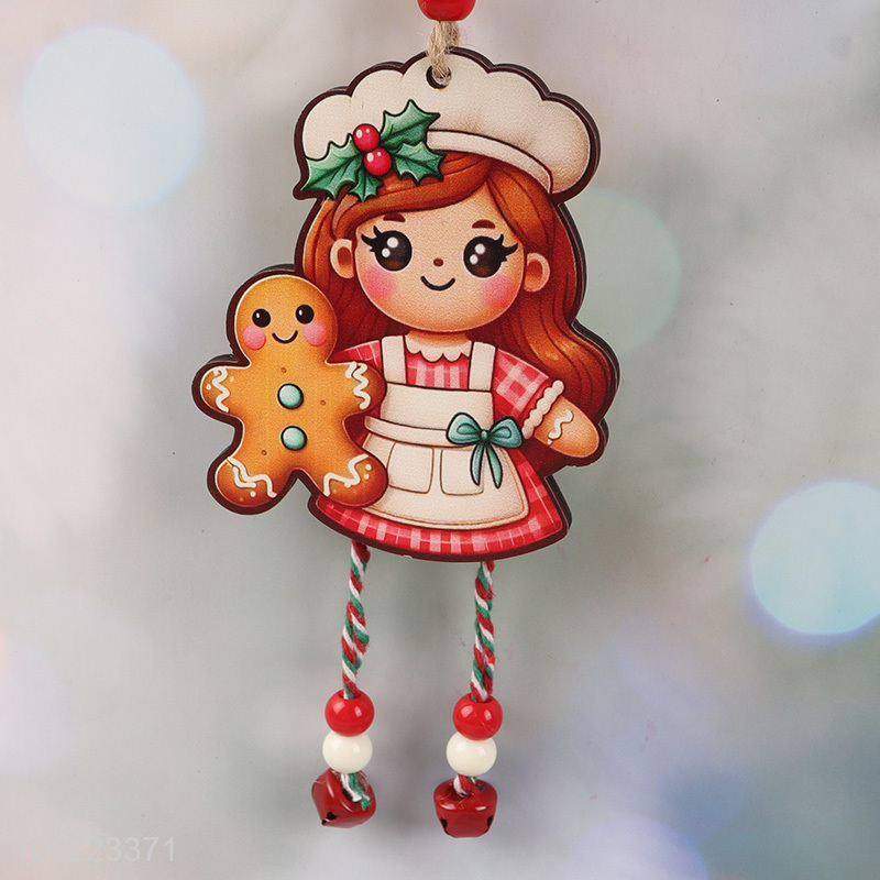 Factory Supply Wooden Christmas Tree Hanging Decorations Christmas Tree Hanging Ornaments