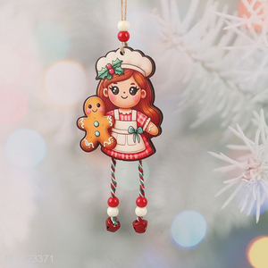 Factory Supply Wooden Christmas Tree Hanging Decorations Christmas Tree Hanging Ornaments