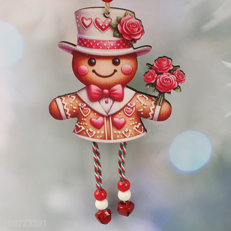 New Arrival Wooden Christmas Tree Hanging Ornaments for Holiday Party Decoration