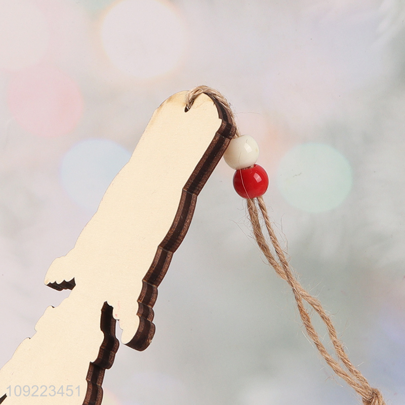 High Quality Christmas Wooden Hanging Ornaments Christmas Tree Hanging Decorations