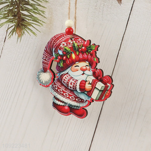 New Arrival Wooden Christmas Tree Hanging Ornaments Xmas Holiday Hanging Ornaments
