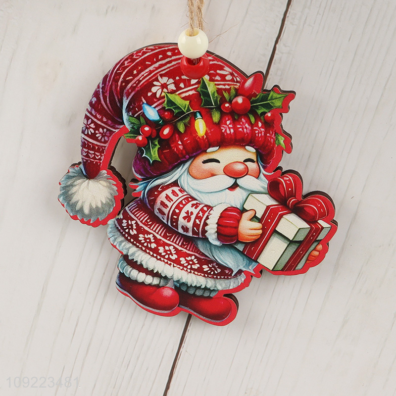 New Arrival Wooden Christmas Tree Hanging Ornaments Xmas Holiday Hanging Ornaments