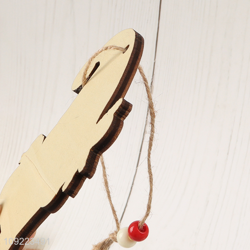 Good Quality Wooden Christmas Tree Ornaments Wooden Xmas Tree Hanging Decorations