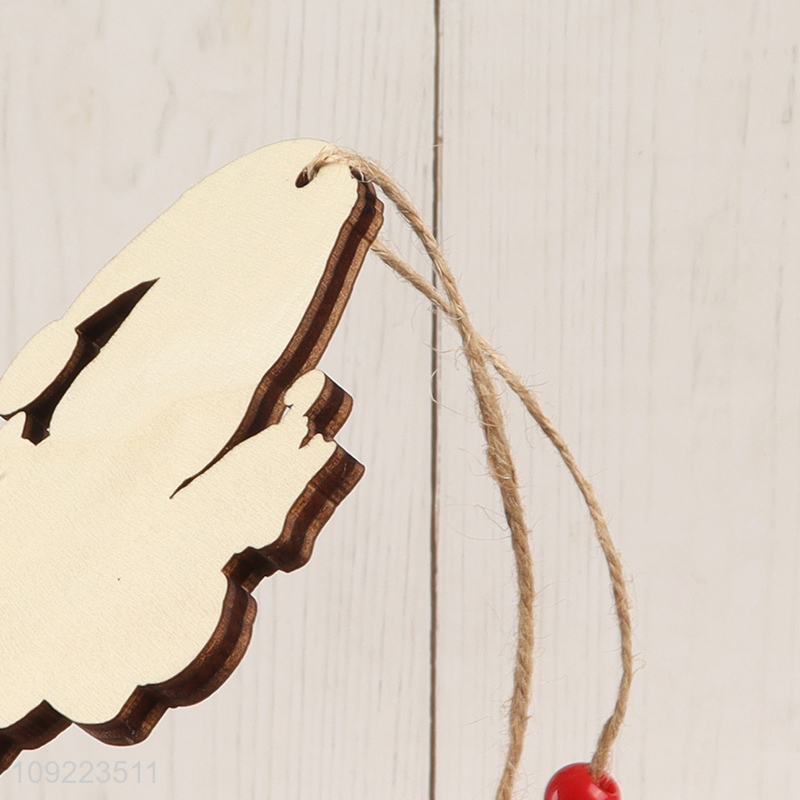 Factory Wholesale Wooden Christmas Tree Hanging Decorations Christmas Tree Hanging Ornaments