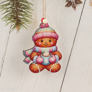 Factory Price Wooden Christmas Tree Hanging Ornaments for Holiday Party Decoration