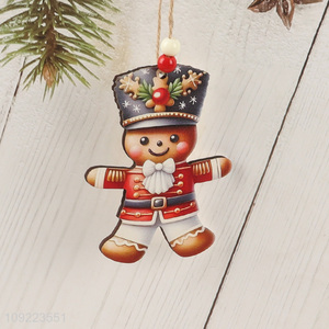 Factory Supply Wooden Christmas Tree Hanging Ornaments Xmas Holiday Hanging Ornaments