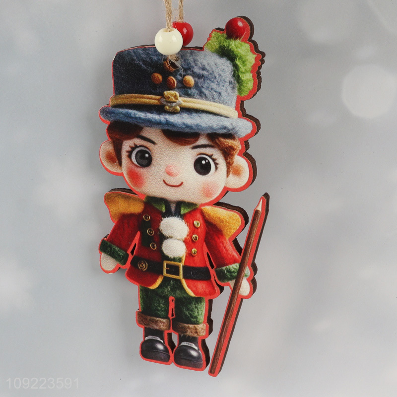 Hot Selling Christmas Wooden Hanging Ornaments Christmas Tree Hanging Decorations